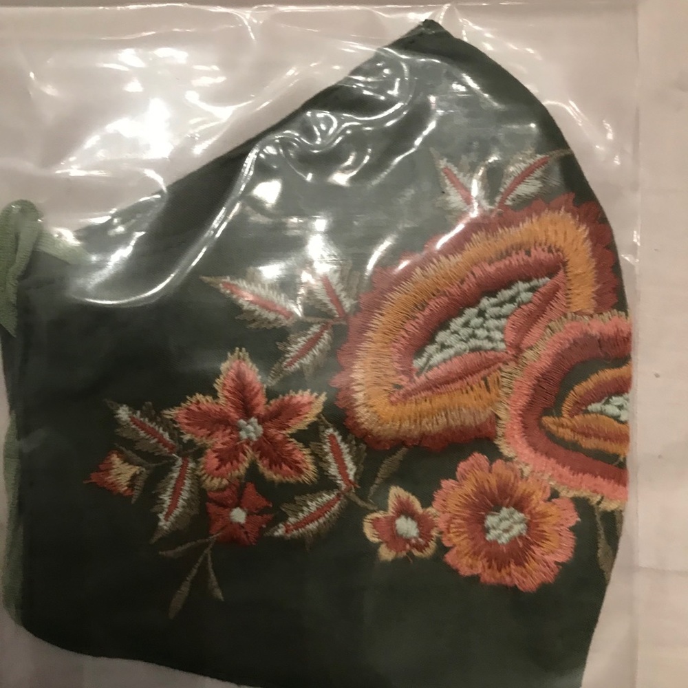 Caite Embroidered Face Mask - Picture 4 of 4